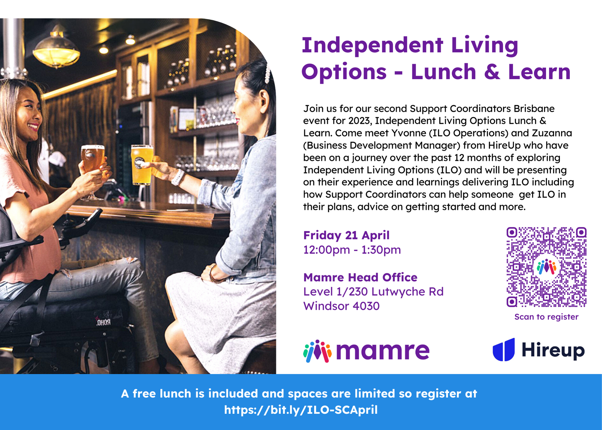 Independent Living Options event flyer